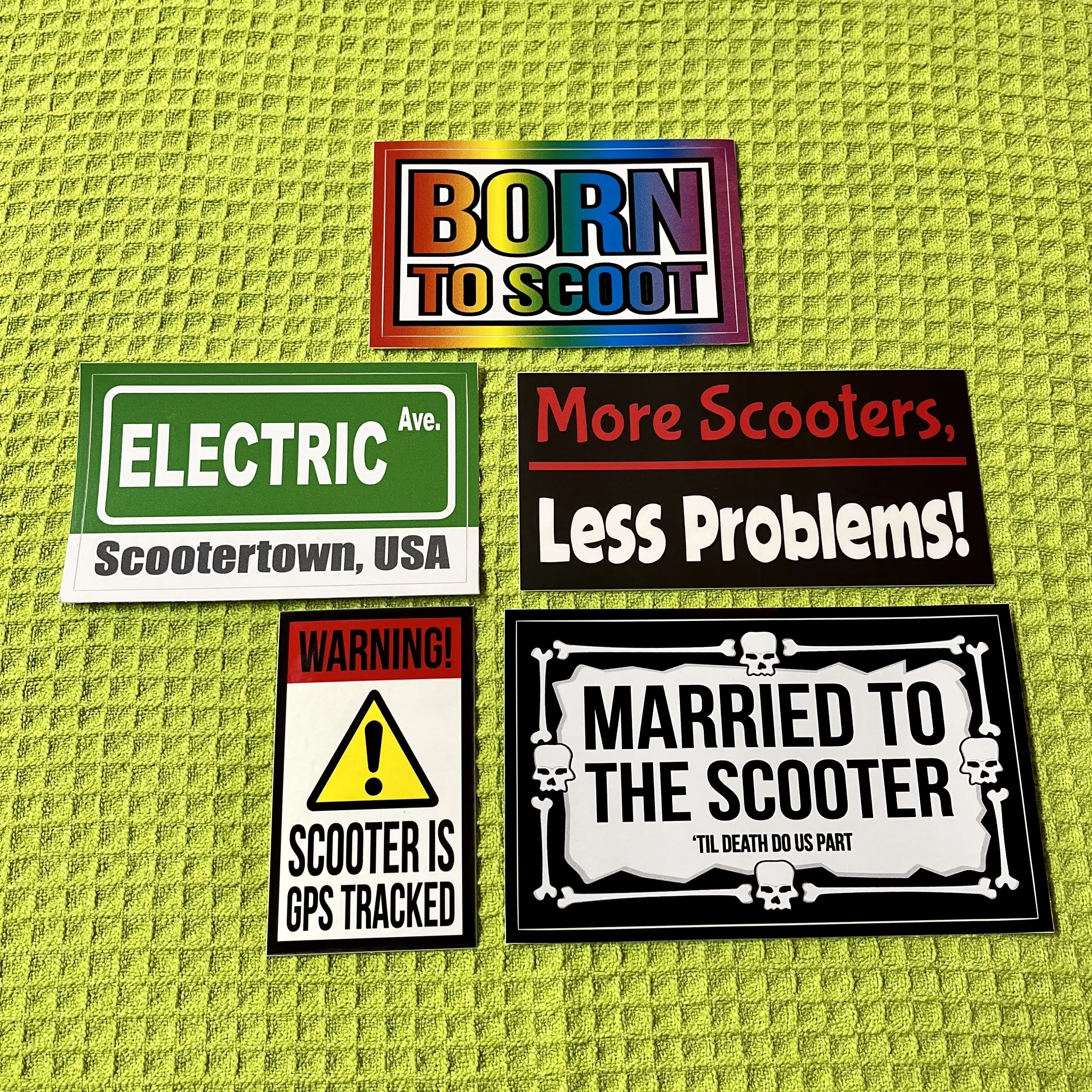 Scooter Sticker Pack (5 piece)
