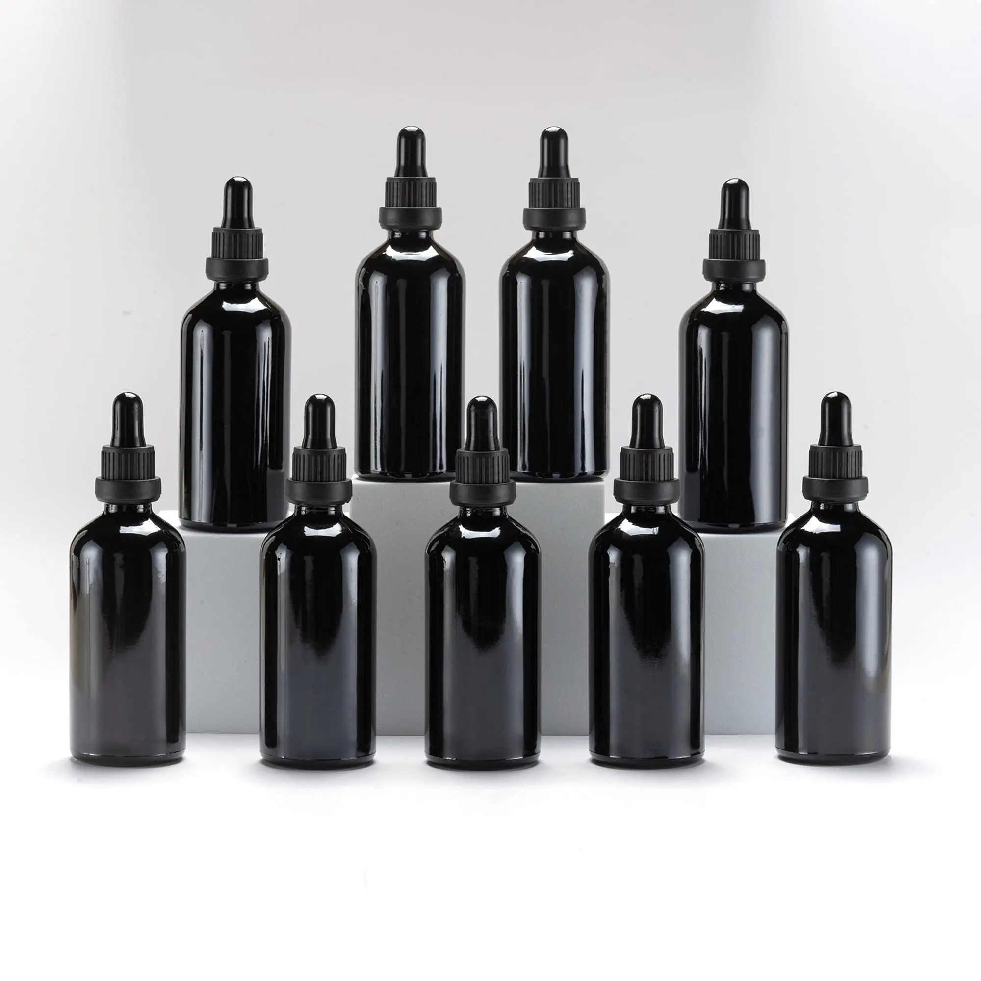 Black Glass Dropper Bottle 4oz  Tincture Bottles With For Oils Laboratory Liquids Travel -9