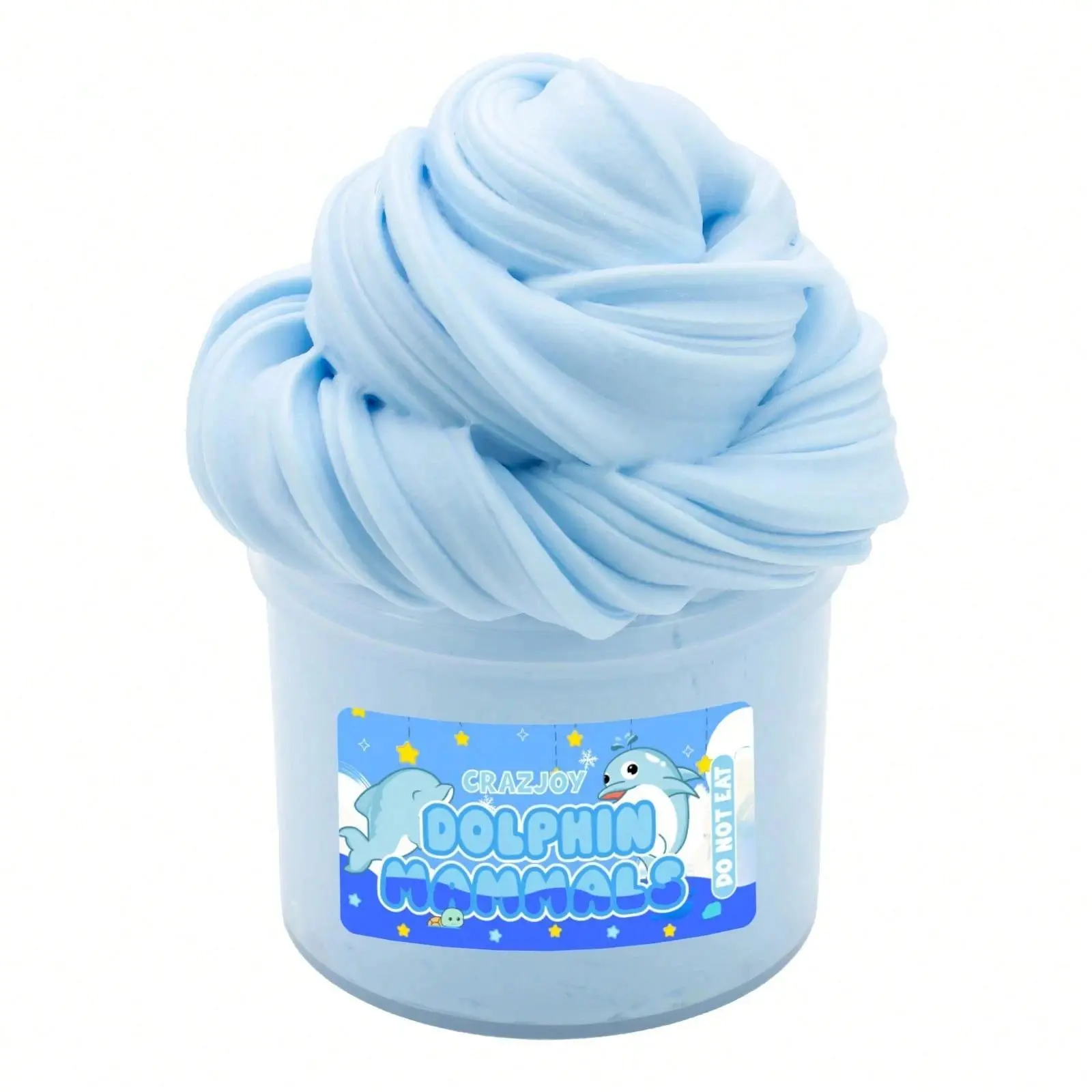 Dolphin Theme Soft Stretchy Fidget Slime Bendables, Unisex Stress Relief Toy for 12 Years Above, 1pc Classic Novelty Toy