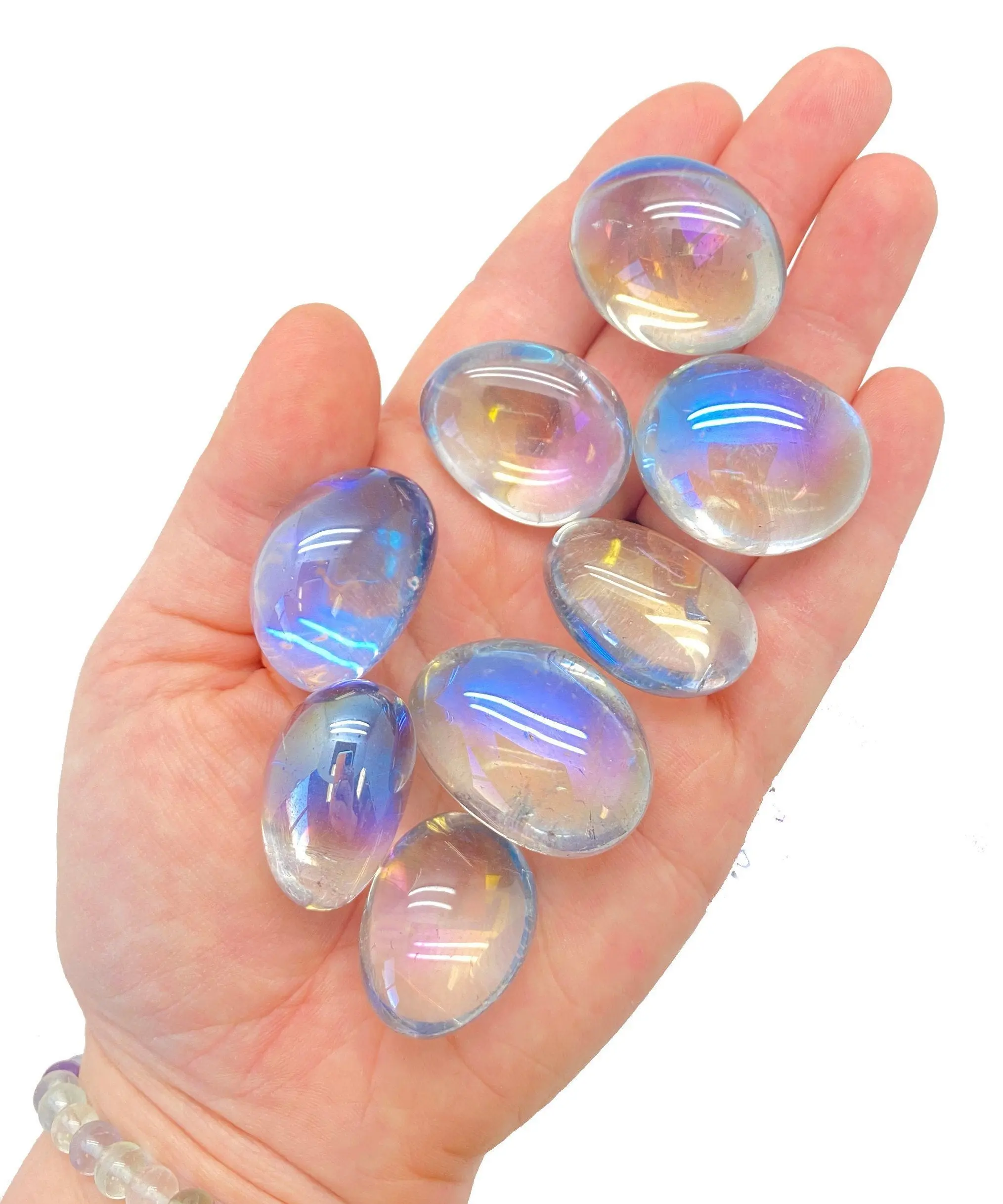 Angel Aura Quartz Tumbled Stone - Polished Angel Aura Quartz Crystal