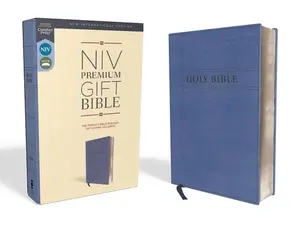 USED Book - Niv, Premium Gift Bible, Leathersoft, Navy, Red Letter Edition, Comfort Print by Zondervan (Imitation Leather) - english
