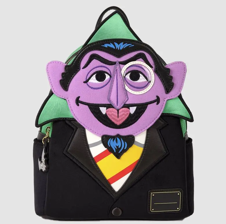 Count Von Count Cosplay Mini Backpack - Compact Design for Everyday Use, Ideal for Cosplay Events