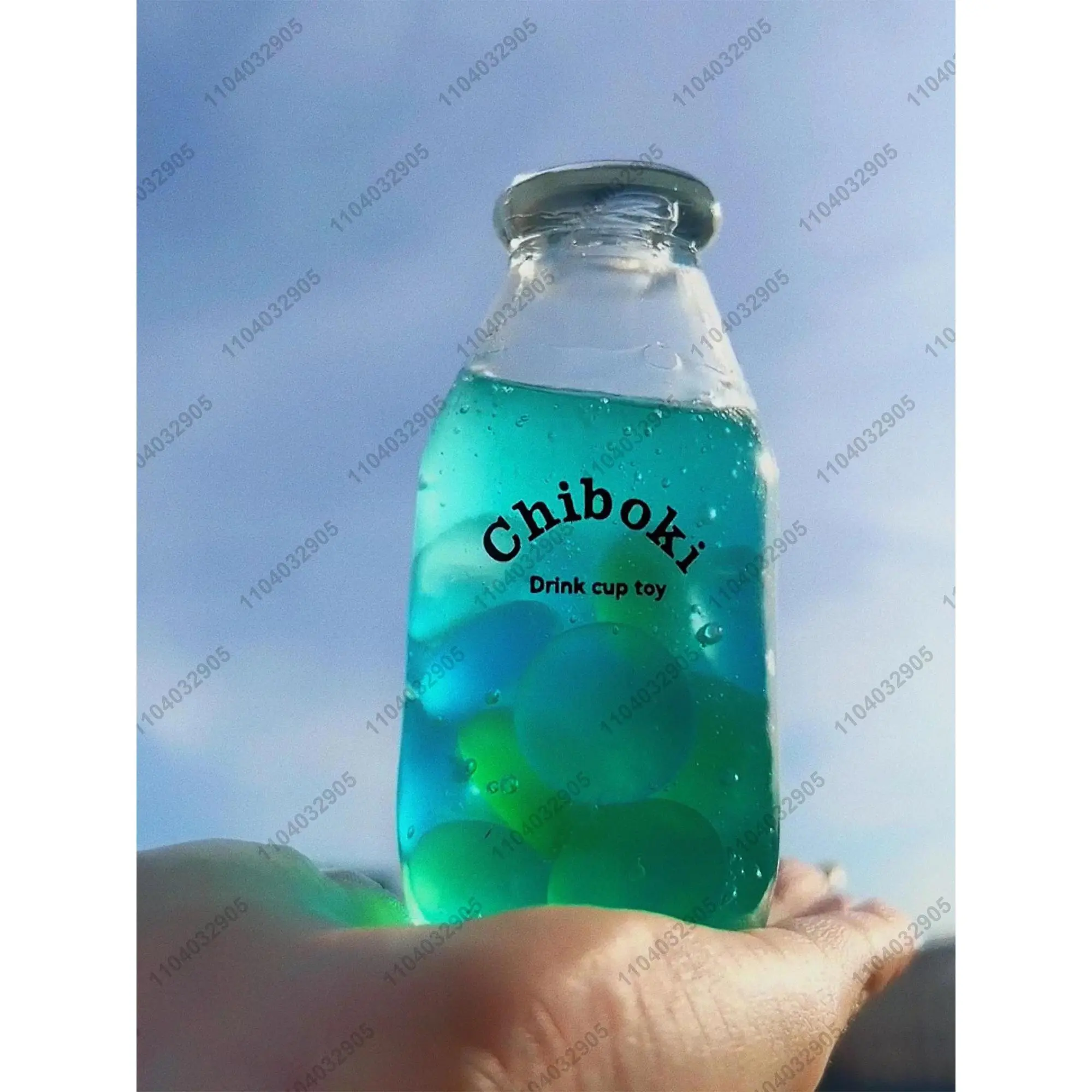 Marble Soda Bottle Fidget Squishy Toy - ASMR Sensory Stress Relief Toy for Kids & Adults, ADHD & Autism Support, DIY & Felt Crafts Gift Option, Stress Relief Toys