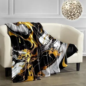Marble Print, Cool Bedroom Casual Comfortable Throw Blanket, Bed Blanket for Bedroom, Warm Napping Blanket for Home & Office, Christmas Gifts, Christmas Decorations, Stylish Blanket, Soft Warming Blanket