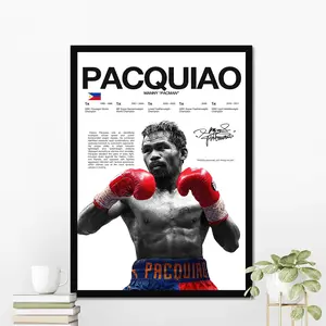 Manny Pacquiao Boxing Poster | Hardline Series Wall Art | Aesthetic Home Decor | Boxing Legend Gift