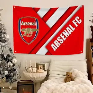 The Arsenal Football Club Flags Flag - Ultra Soft Skin-Friendly Machine Washable Fade Resistant Banner | HD Print Lightweight Durable Outdoor Indoor Garden Flag