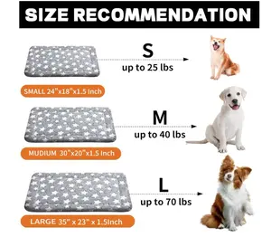 Dog Bed Mat – Soft & Comfortable Dog Kennel Pad for Crate – Durable Crate Bed & Mat for Dogs & Cats – Ideal for Crate, Kennel, and Home Use