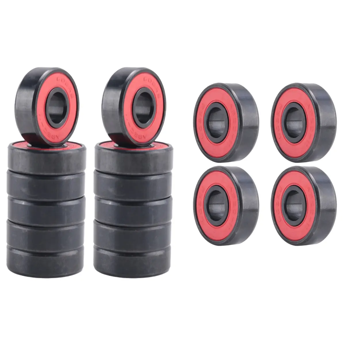 16 x Skateboard Wheel Bearings, Wear-Resistant Hybrid Ceramic Bearings (8x22x7mm), High-Speed Auto Replacement Parts, Easy to Carry and Install