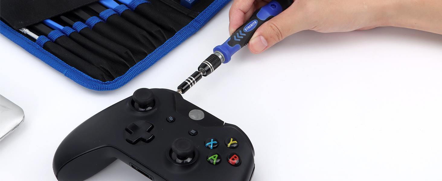 STREBITO Electronics Precision Screwdriver Sets 142-Piece with 120 Bits Magnetic Repair Tool Kit for iPhone, MacBook, Computer, Laptop, PC, Tablet, PS4, Xbox, Nintendo, Game Console