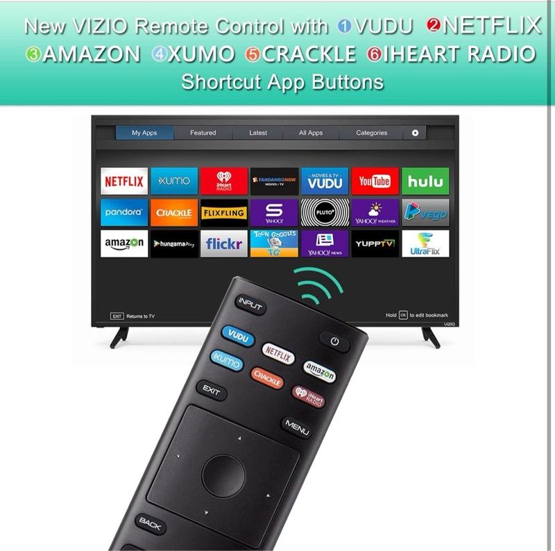 2-pack Universal for VIZIO Smart TV Remote Control Replacement XRT136