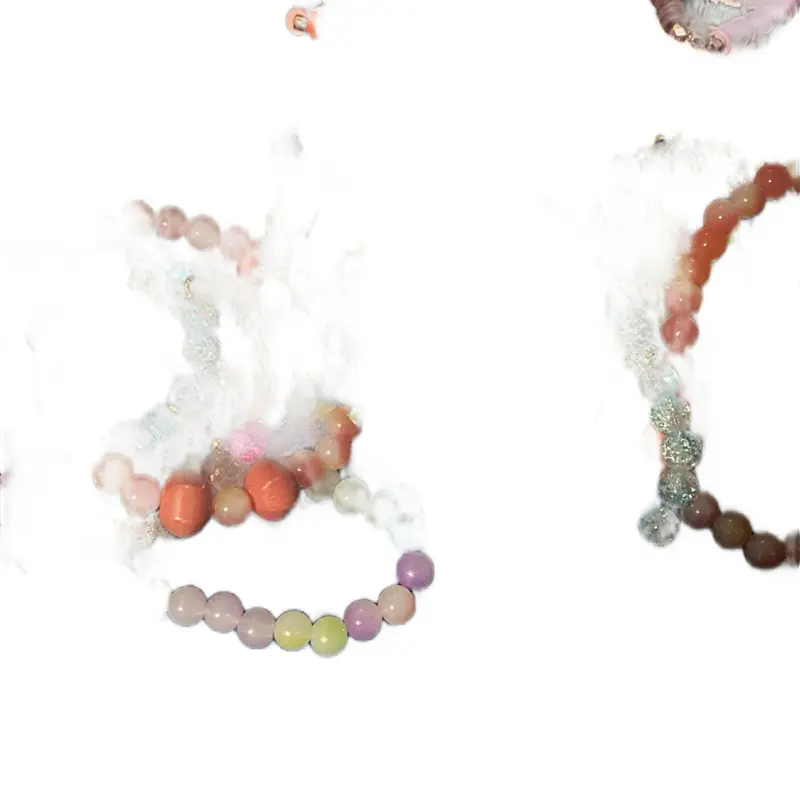 Handmade Glass Beads - Colorful Beaded Design with Unique Patterns and Textures