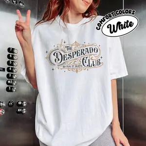 Comfort Colors Dungeon New Achievement Y2k Graphic Tee, The Desperado Club Litrpg Fantasy Booktok Sci Fi Reader Donut Unisex T-Shirt - Perfect Gift for Fans