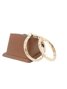 New 40mm Gold-Plated Hoop Earrings - Elegant and Stylish Jewelry for Everyday Wear