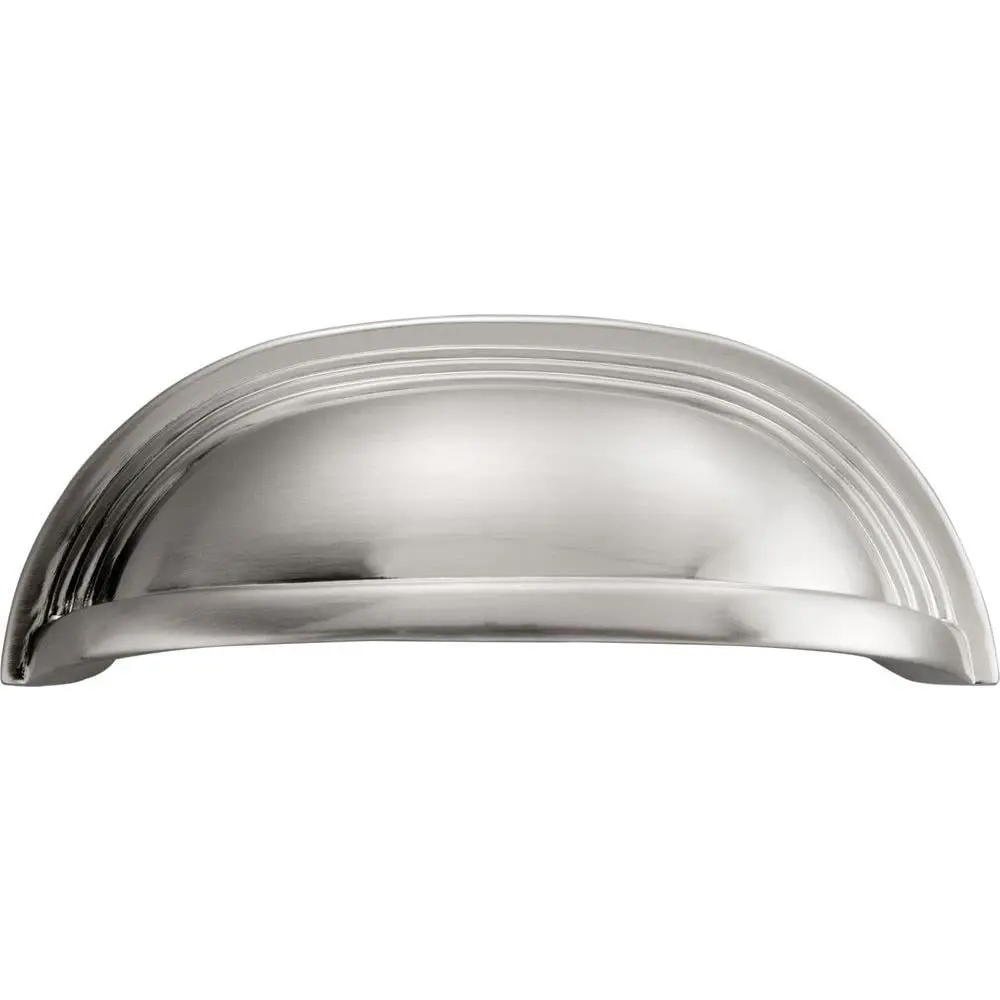 MNG Hardware 17528 High Quality Construction Park Avenue Cup Pull - 3 in., 96 mm, 98 mm Door Handles, Handlesets, Satin Nickel