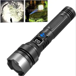 2-in-1 Power Bank Flashlight, Multifunctional Flashlight - LED, Super Bright, High Lumens, USB Rechargeable, Zoomable, Long-Lasting Battery - for Camping, Fishing, Emergencies, Daily Backup, Father's Day Gift for Outdoor Lovers