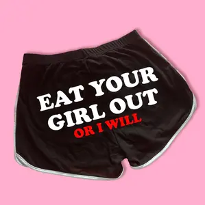 Eat Your Girl Out Dolphin Shorts | Custom Dolphin Shorts | Y2K Shorts | Cute Shorts | Funny Shorts | Y2K Shorts | Lounge Shorts