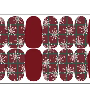Long Lasting Christmas Themed Nail Wrap Stickers