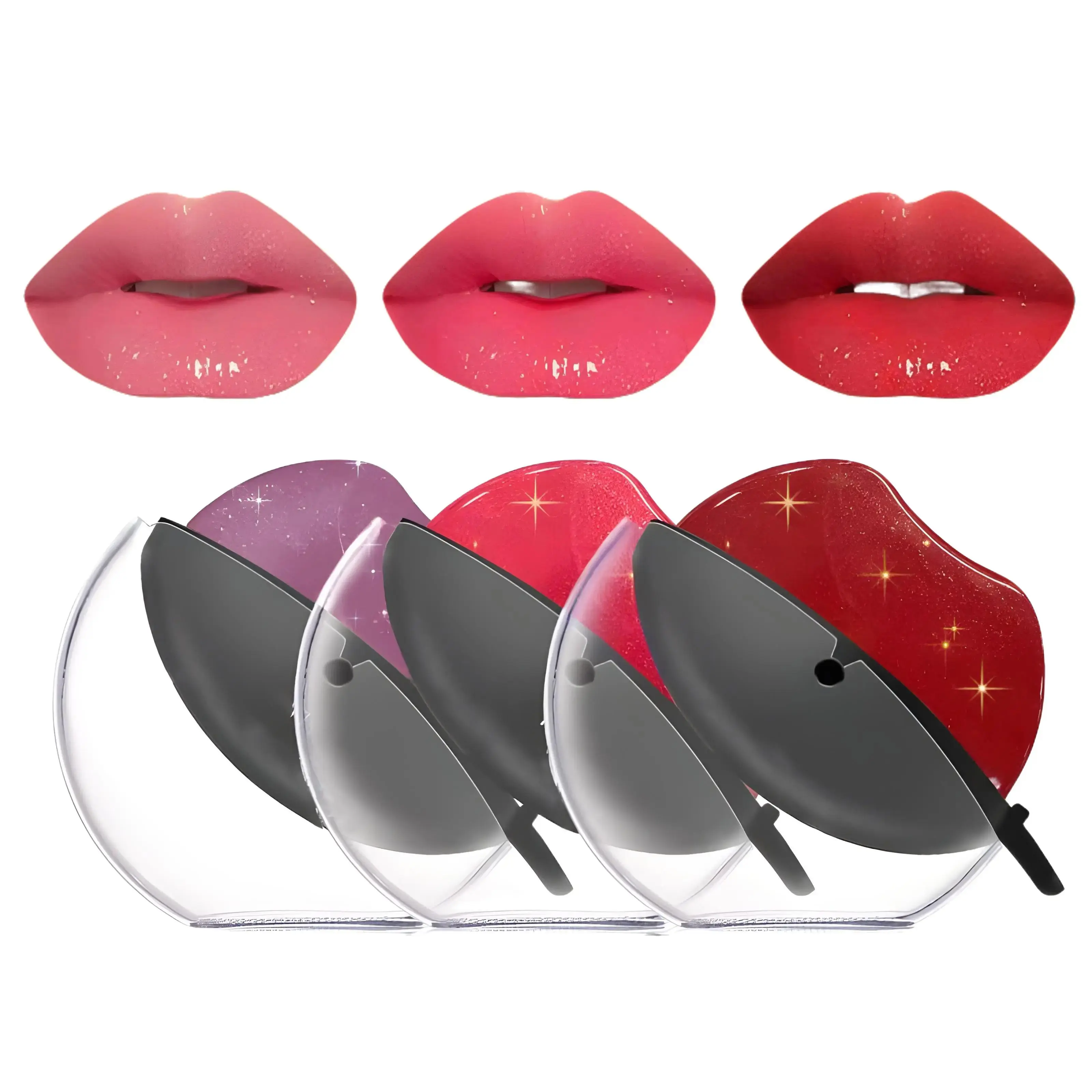 Pearl Lipstick Labiales Magicos Long Lasting Waterproof Moisturizing Non-Stick Cup Not Fade Lip Shape Magic  Colors Changing Lipstick for Lazy People Color C