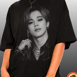 Jimin Tshirt,black and white