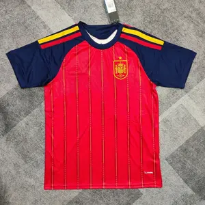 Red Football Jersey 2026 – Premium breathable football jersey, modern striped design, sportswear, lightweight athletic t-shirt for fans and players.