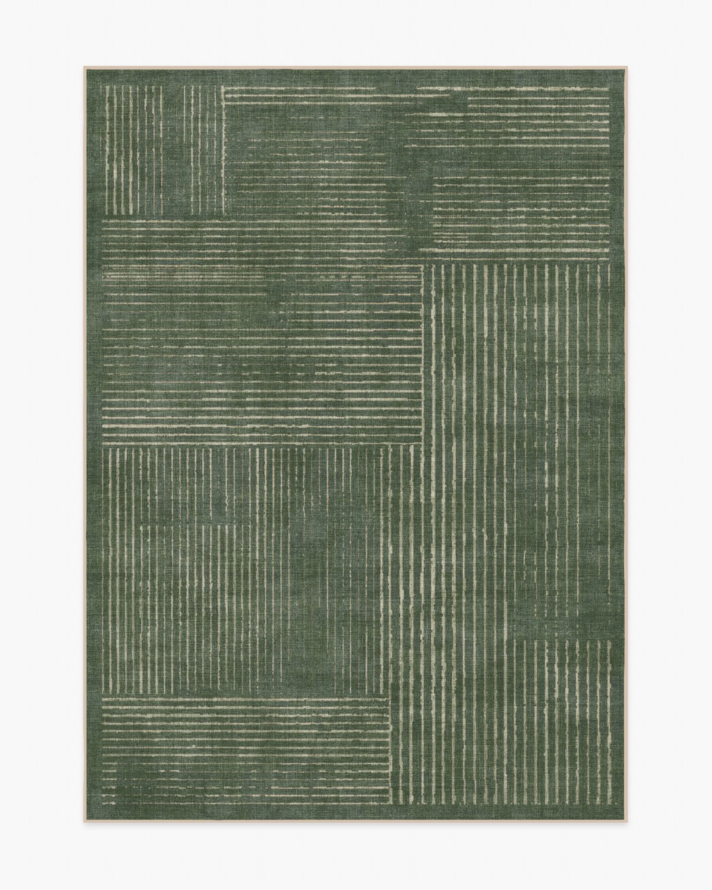 Linear Oasis Green Rug