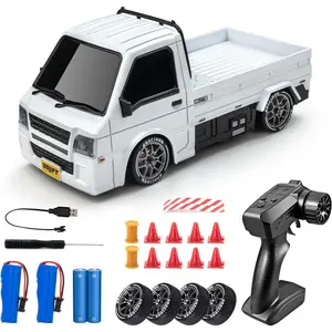 1/24 RC Drift Car, Remote Control Car, 2.4GHz 20KM/H 4WD High Speed RC Truck,Drifting Tires&Two Batteries Racing Sports Toy Idea Gift for Boys Girls and Adults Kids Interactive Puppy