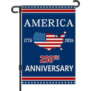 FRANALA America 250th Anniversary Flag 250 Year Patriotic Banner American 4th of July Freedom Yard Sign Double-Sided Waterproof 1776-2026 Commemorative Flag