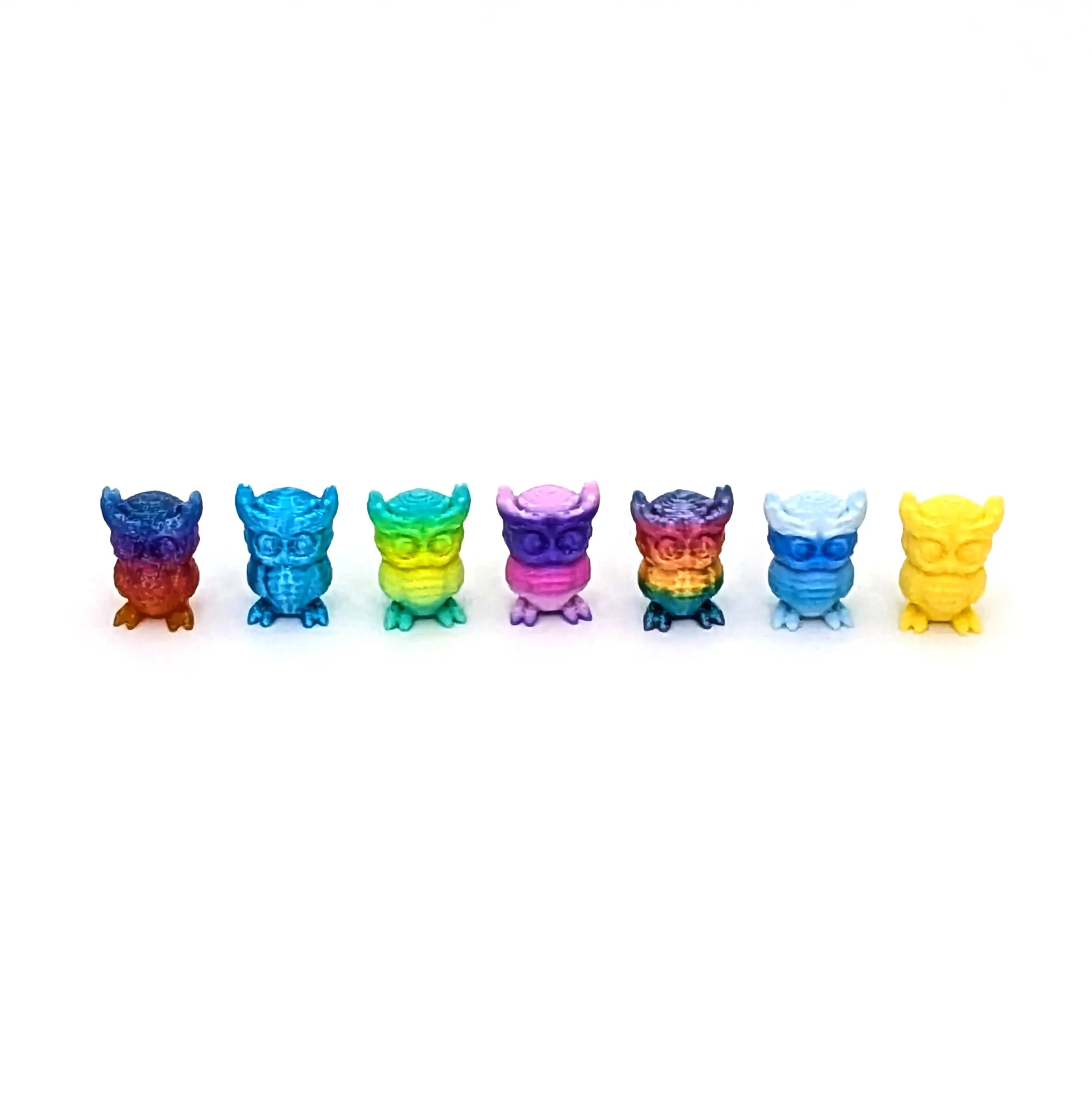 Tiny Owl Figurines – Adorable Micro 3D Printed Owls Perfect for Crafts, Collecting, Gifting, and Decorating. Handcrafted Mini Owls in Assorted Colors – A Whimsical Addition to Any Collection. Small in Size, Big on Charm! Lover Ornaments