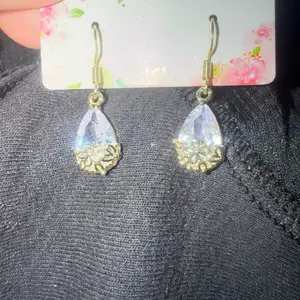 Gemstone Dangle Earrings