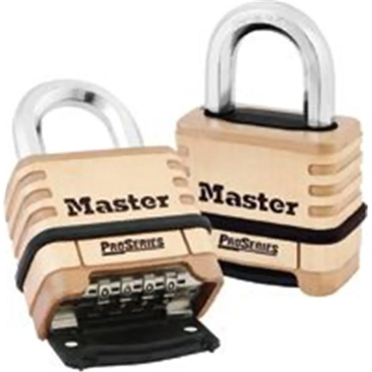 Master Lock 470-1177D Boxed Proseries Brass Resettable Combination Lock with Standard Shackle- Master Lock Proseries Brass Resettable Combination Lock with Standard Shackle Boxed, Industrial, Hardware, Brass Body