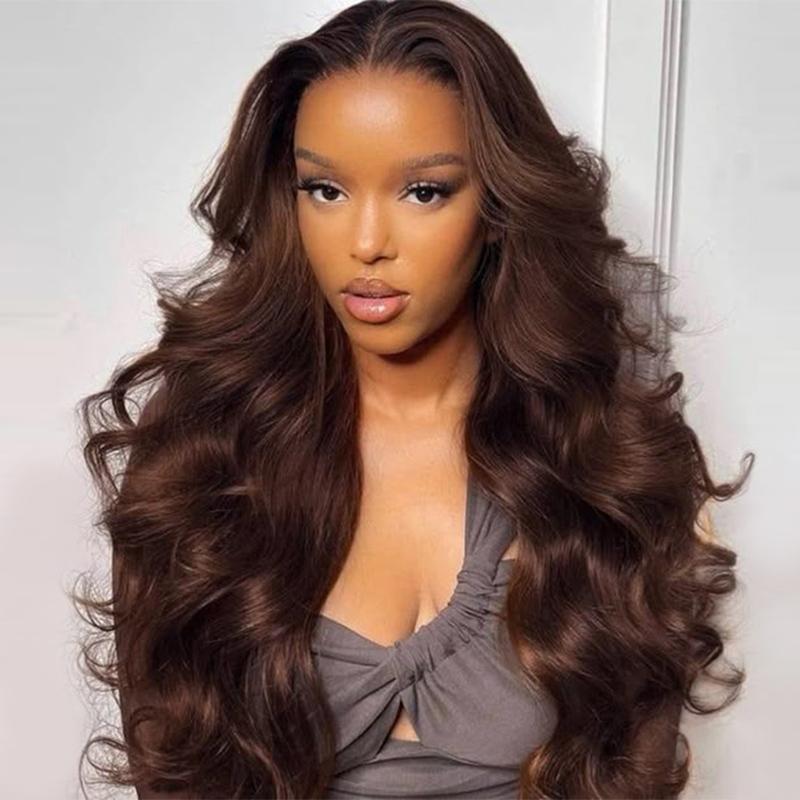 Wiggins Hair Body Wave #4 Dark Brown 7*5 Closure Wig Ready To Go Beginners Friendly 7x4 Lace Closure Wig Human Hair