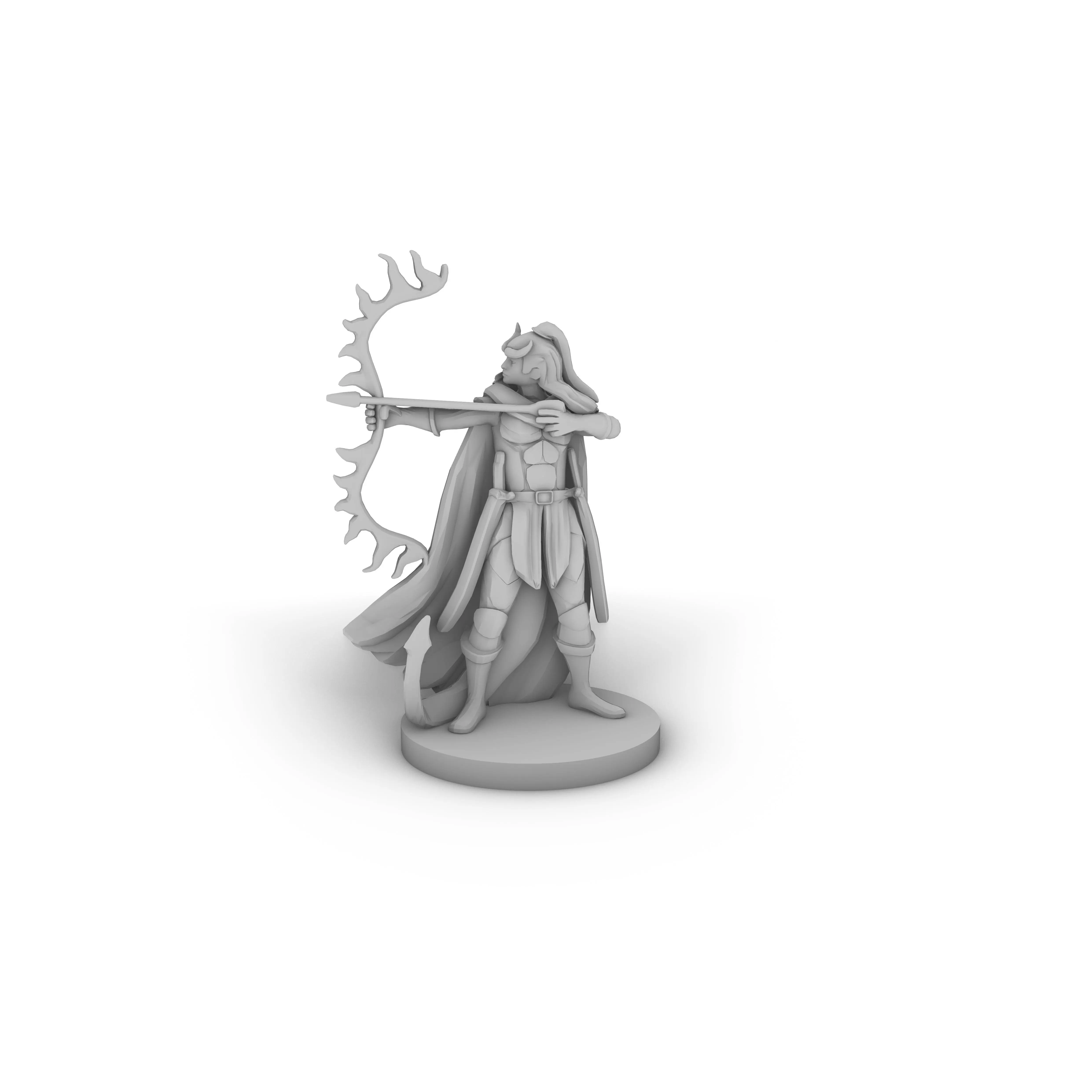 Tiefling Female Ranger Tabletop DND Gaming Miniature - TikTok Shop