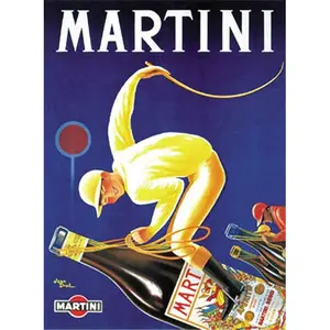 Hot Stuff 2124-16x20-VA 16 x 20 in. Martini Jockey Vintage Ad Poster Print by Jean Droit