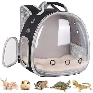 Portable Small  Backpack Travel Breathable Pet Carrier Bag Cages for Guinea Pig, , Bearded Dragon, , Tortoise, Bird, Lizard, Sugar Glider