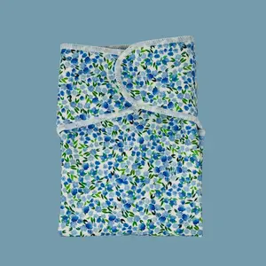 Ditsy Blue - Stretchy Preflat