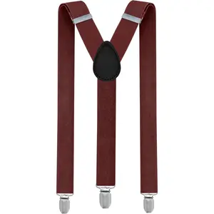 Suspenders for Men - Adjustable Y  Costume Tuxedo Dress Suspender 3  Clips
