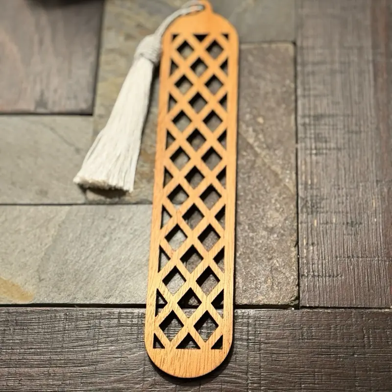 Wooden Bookmark Laser Cut Handmade Wood Bookmark Solid Wood High Quality Bookmark Gift for Readers Intricate Design Hand Crafted
