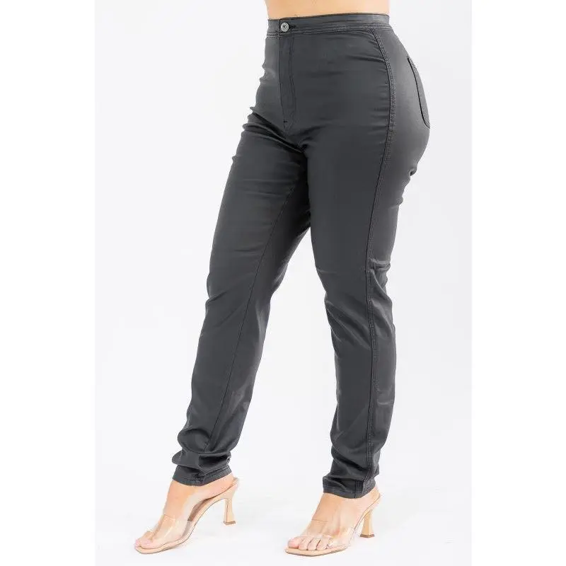 Blaze Stretch Leather Jeans Plus