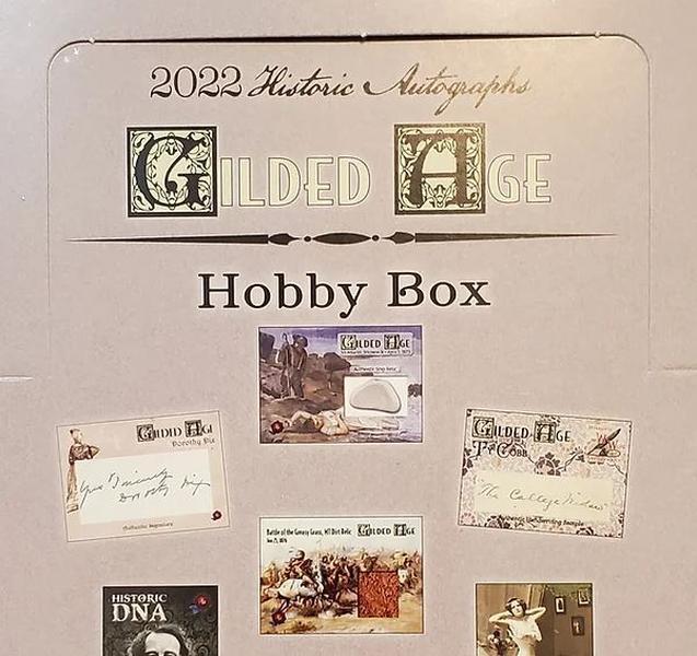 2022 Gilded Age Hobby Box - Historic Autographs Collectible Trading Cards