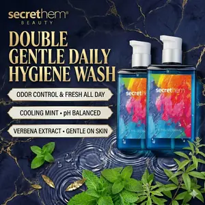 Secrethem Men's Intimate Wash Liquid pH Balancing Intimate Place Antibacterial Care Liquid Men's Lotion Comfort Body Care Springtok