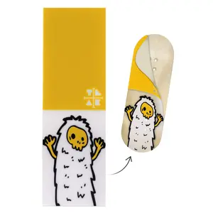 "Yellow Yeti" Deck Graphic Wrap (Transparent Background) - 35mm x 110mm