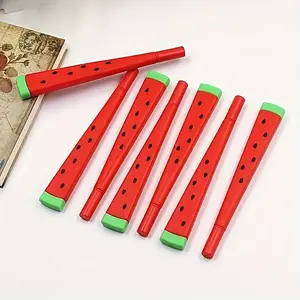 3/6 pcs Cute watermelon-shaped gel pens stand out with their cute shape and smooth writing