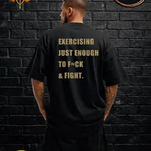 Exercising Just Enough To F*CK And FIGHT Funny Shirt Gift For Couple,Adult Gifts For Valentine Day For Him,Humor GenZ Tee For Man,Phrase Te