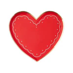 ELEGANT VALENTINE HEART SHAPED PLATES