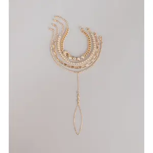 Luxe Sparkle Layered Hand Chain