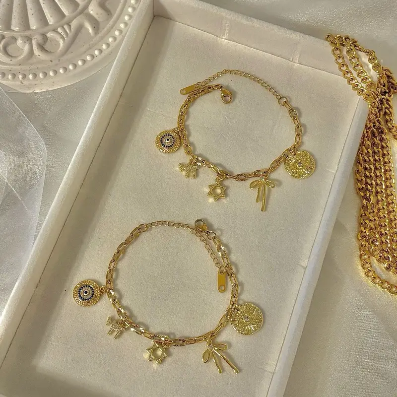 18K Custom Charm Bracelet
