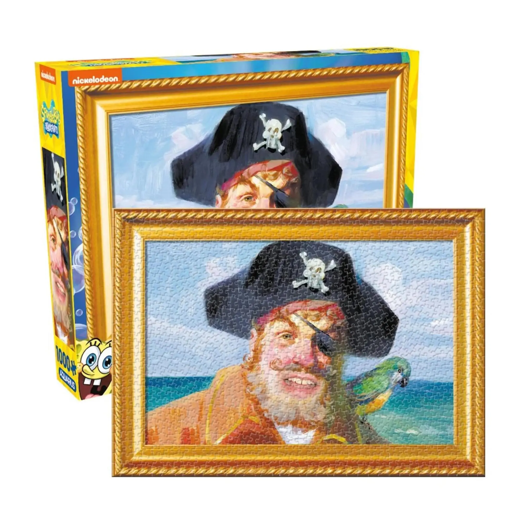SpongeBob Painty The Pirate 1000-Piece Jigsaw Puzzle, Ages 12+, NMR Dist. Toys & Hobbies Board Game