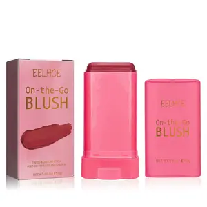 EELHOE Blush Stick Brightening, Primer, Contouring, Natural Nude, Waterproof, Lightweight, Multi-Functional Blush Stick