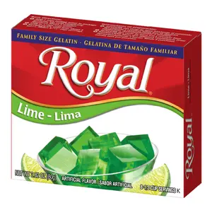 12x Royal Gelatin Lime - Dessert Mix Snacks Sweet Treats Baking Pantry Instant Jelly Cup Powder Jello Refreshing Holiday Party Kid Friendly Snack Flavor Bundle Bulk Wholesale Pack Kitchen Food Value Lot 12ct 2.82oz Each