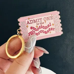 Emotional Rollercoaster Metal Keychain